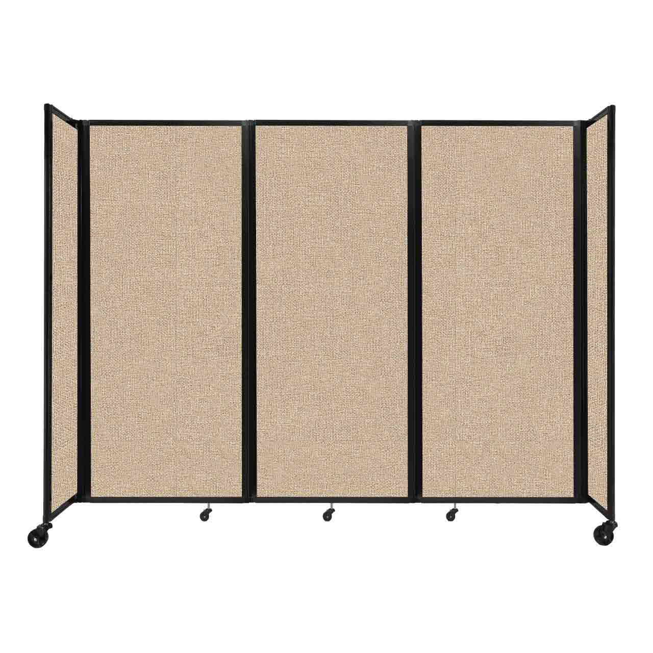 Room Divider Accordion Portable Partition Sound Absorbing Fabric