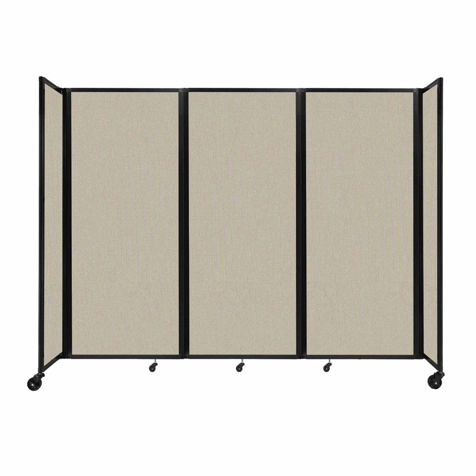 Room Divider Accordion Portable Partition Sound Absorbing Fabric