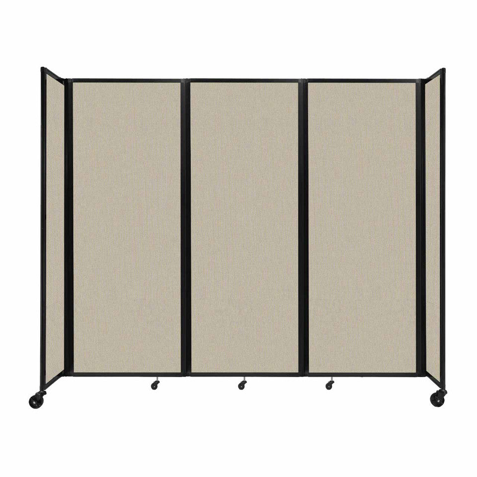 Room Divider Accordion Portable Partition Sound Absorbing Fabric