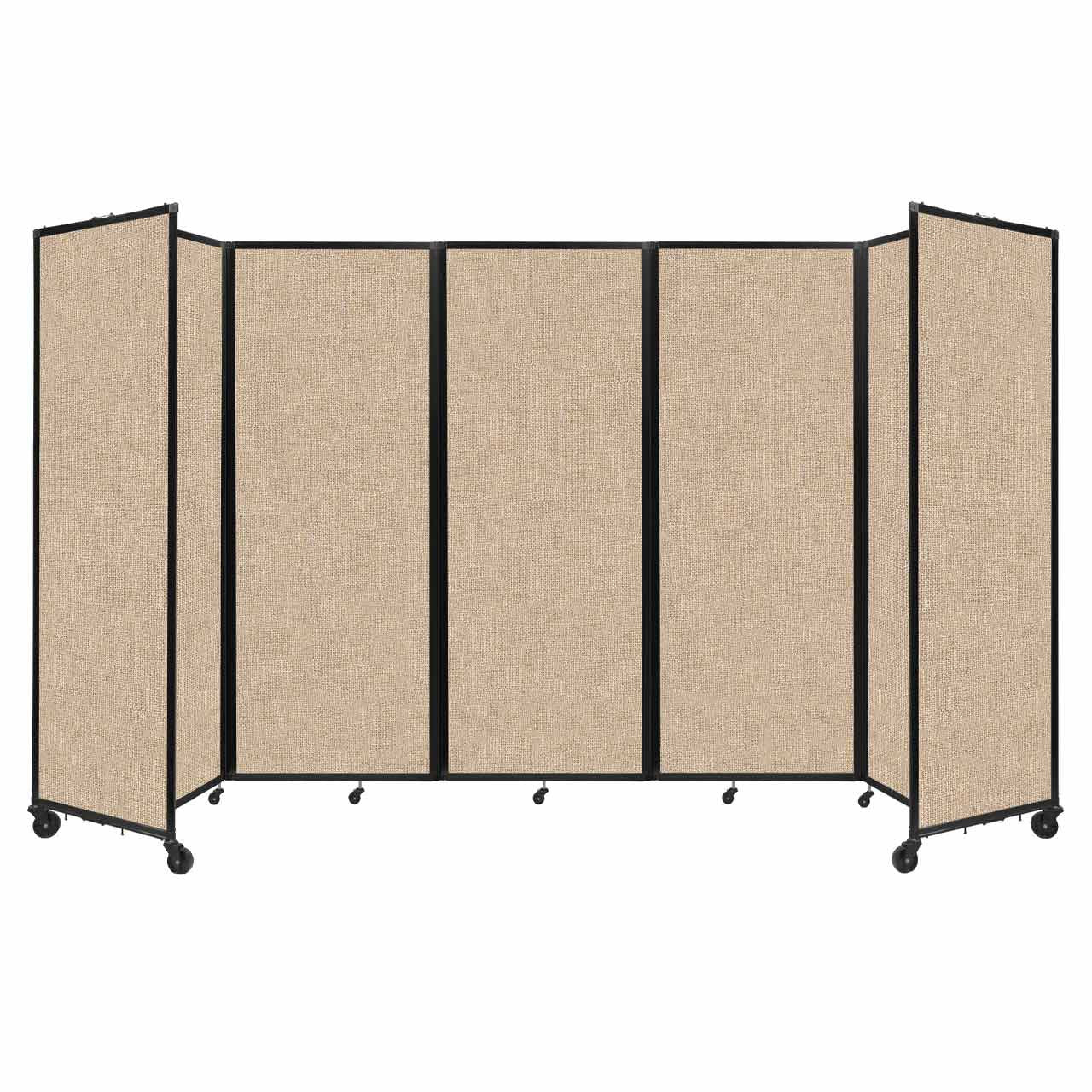 Room Divider Accordion Portable Partition Sound Absorbing Fabric