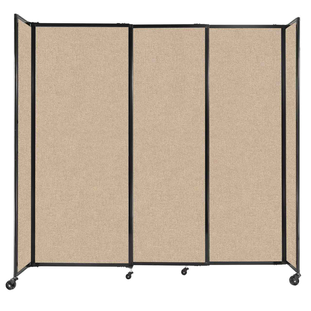 Room Divider Straight Wall Sliding Portable Partition Sound Absorbing Fabric