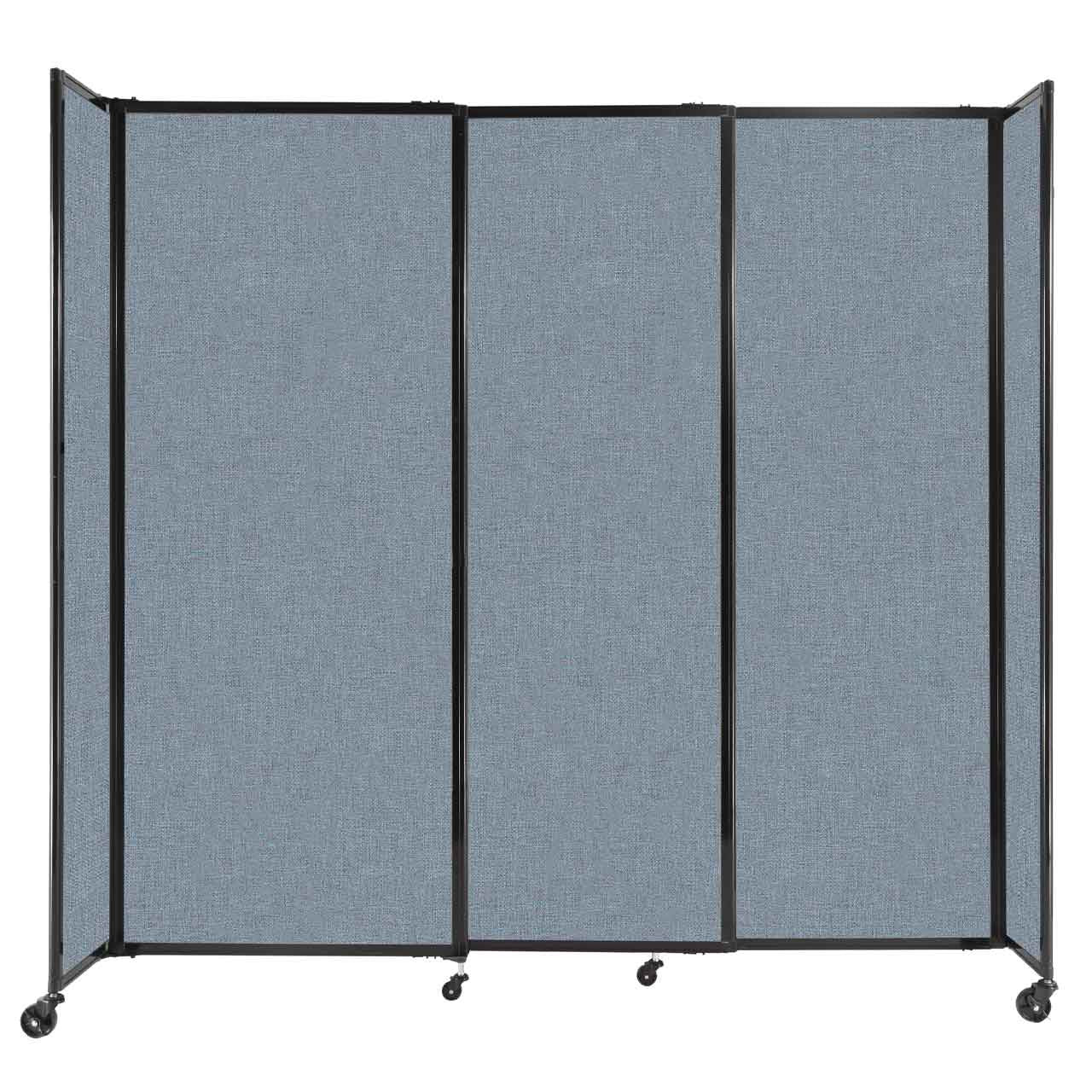 Room Divider Straight Wall Sliding Portable Partition Sound Absorbing Fabric