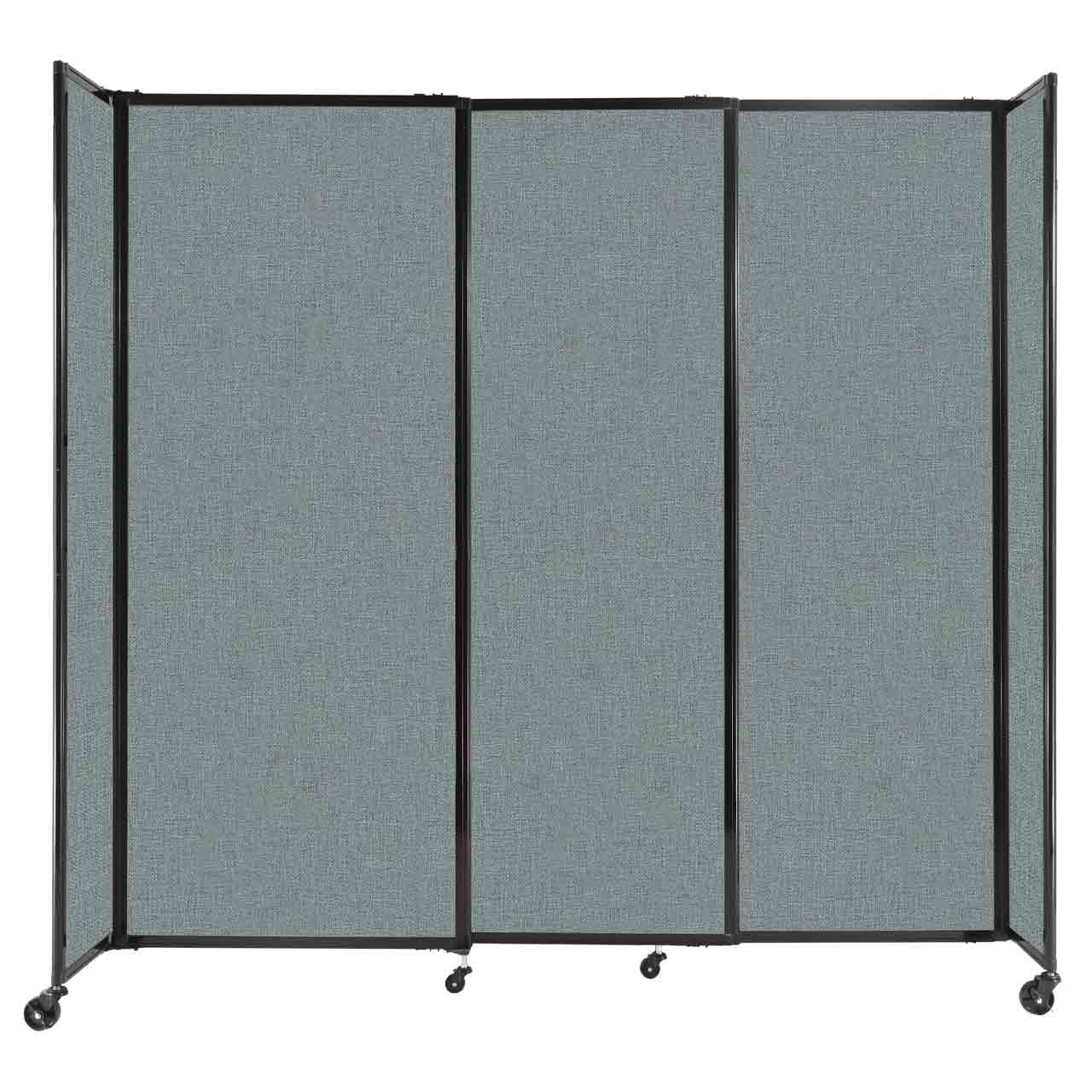 Room Divider Straight Wall Sliding Portable Partition Sound Absorbing Fabric