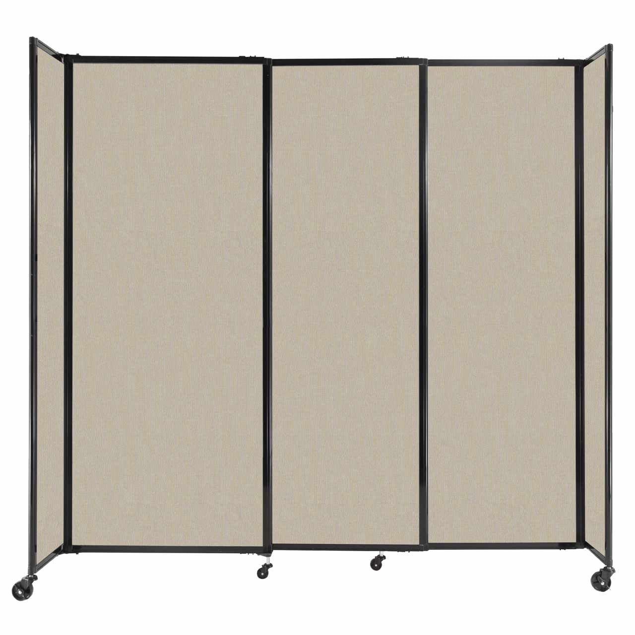 Room Divider Straight Wall Sliding Portable Partition Sound Absorbing Fabric