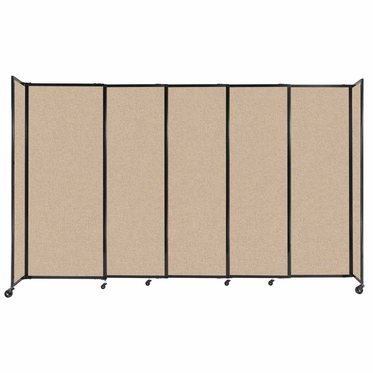 Room Divider Straight Wall Sliding Portable Partition Sound Absorbing Fabric