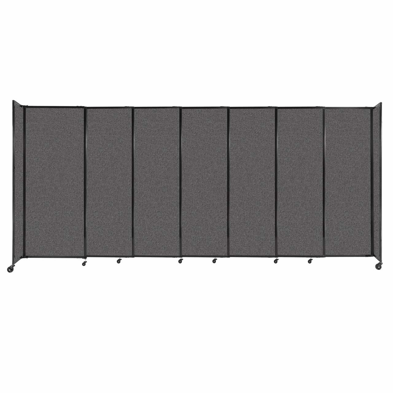 Room Divider Straight Wall Sliding Portable Partition Sound Absorbing Fabric