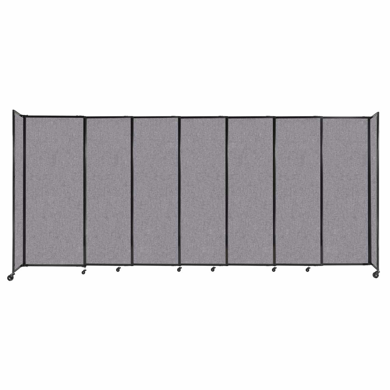 Room Divider Straight Wall Sliding Portable Partition Sound Absorbing Fabric