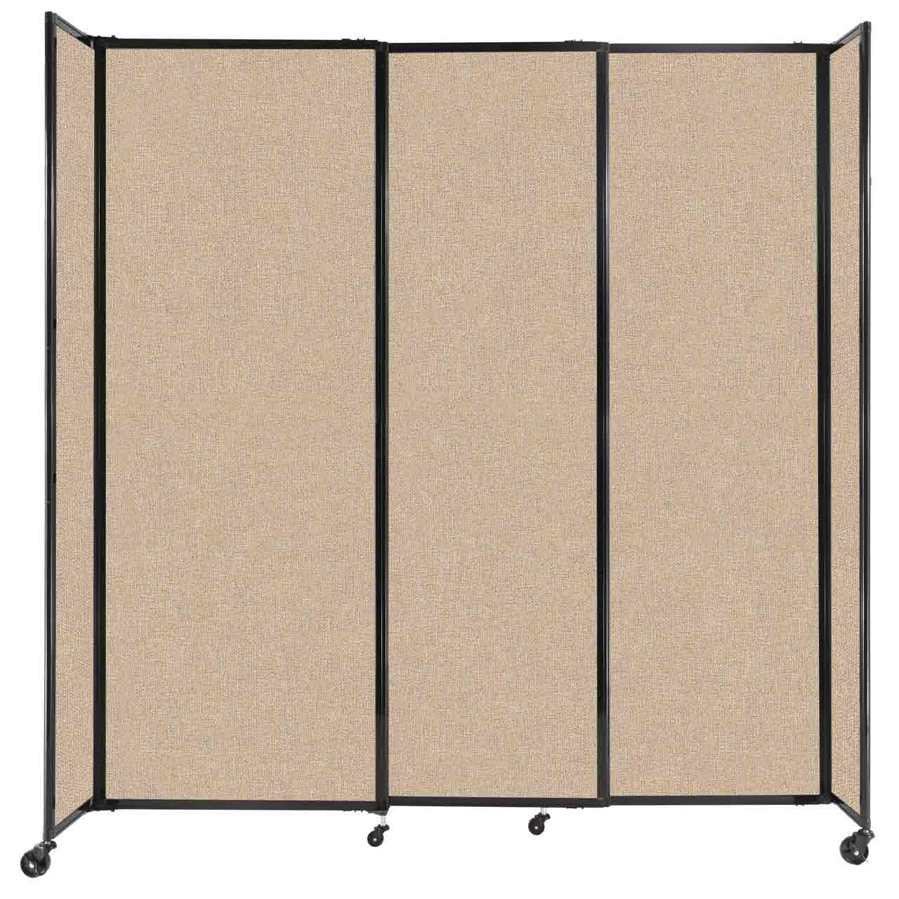 Room Divider Straight Wall Sliding Portable Partition Sound Absorbing Fabric