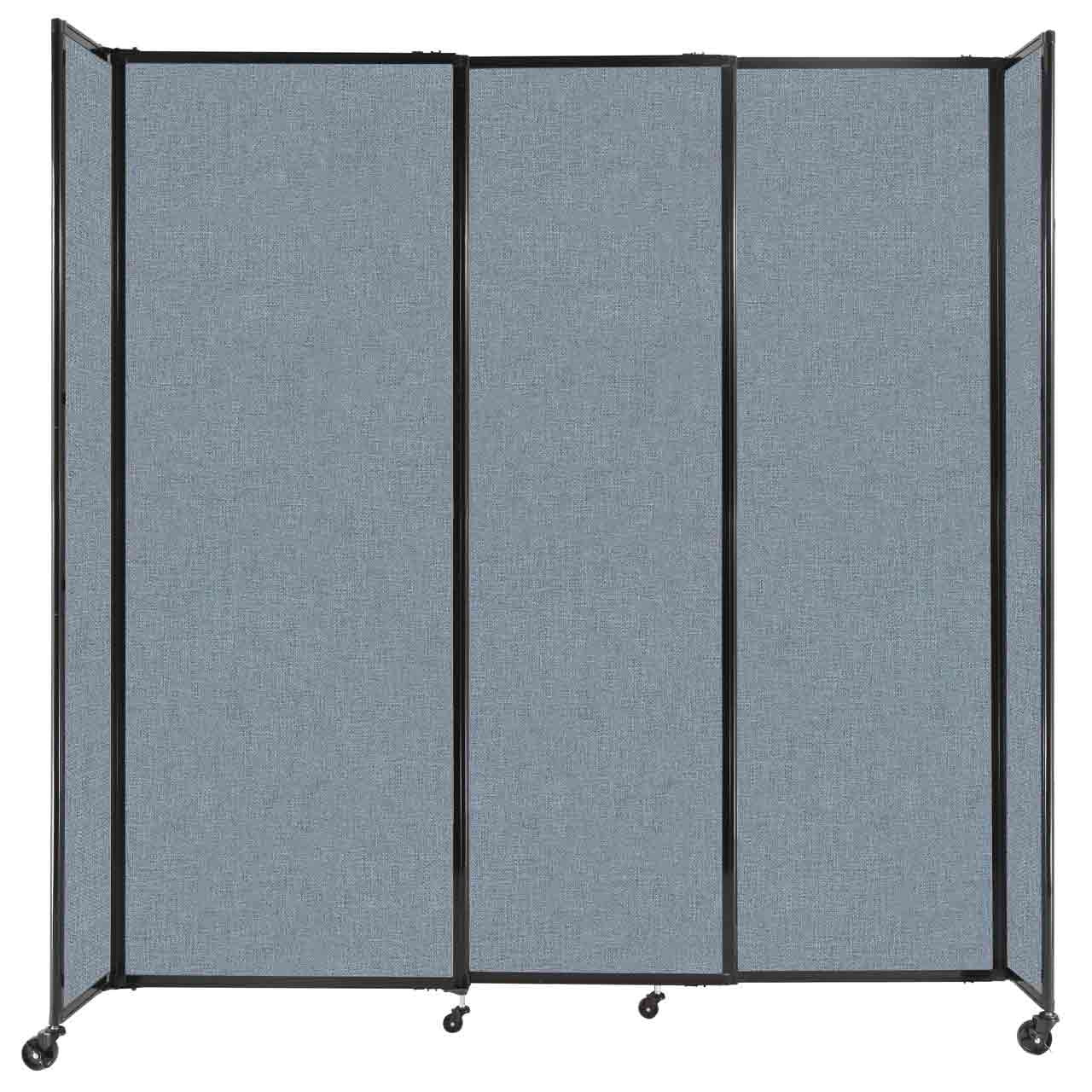 Room Divider Straight Wall Sliding Portable Partition Sound Absorbing Fabric