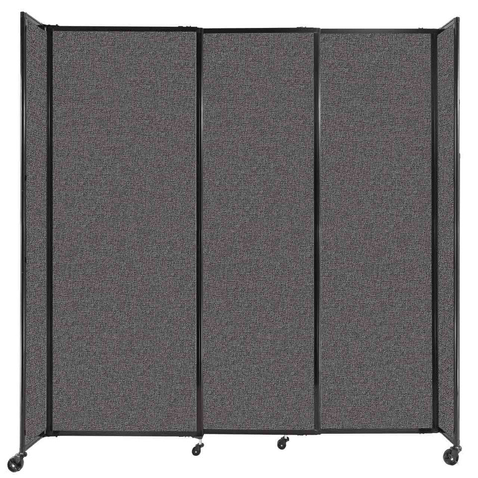 Room Divider Straight Wall Sliding Portable Partition Sound Absorbing Fabric