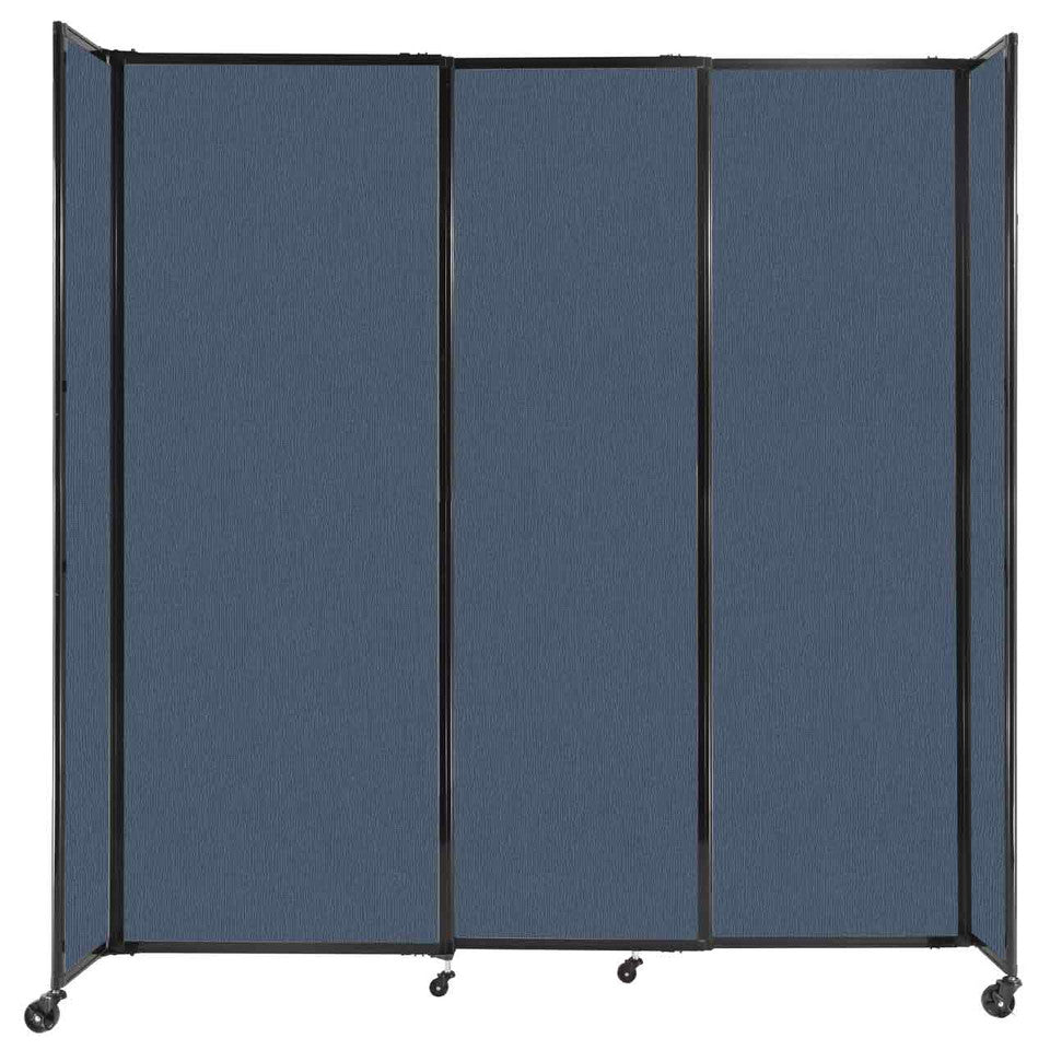 Room Divider Straight Wall Sliding Portable Partition Sound Absorbing Fabric