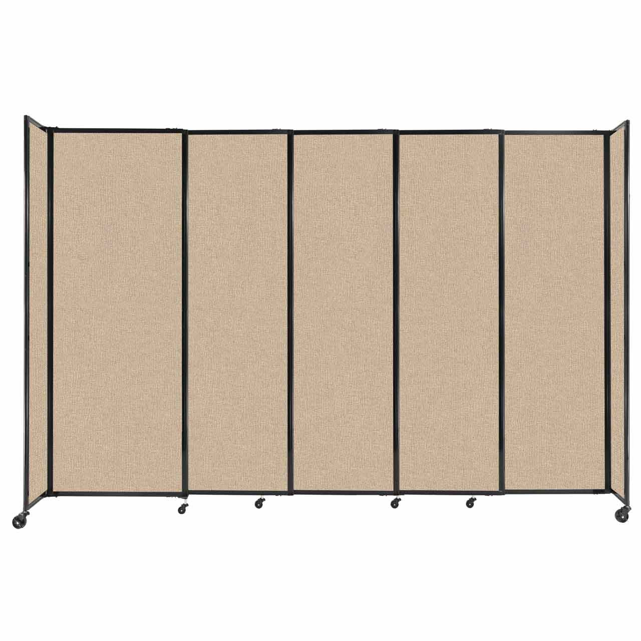 Room Divider Straight Wall Sliding Portable Partition Sound Absorbing Fabric