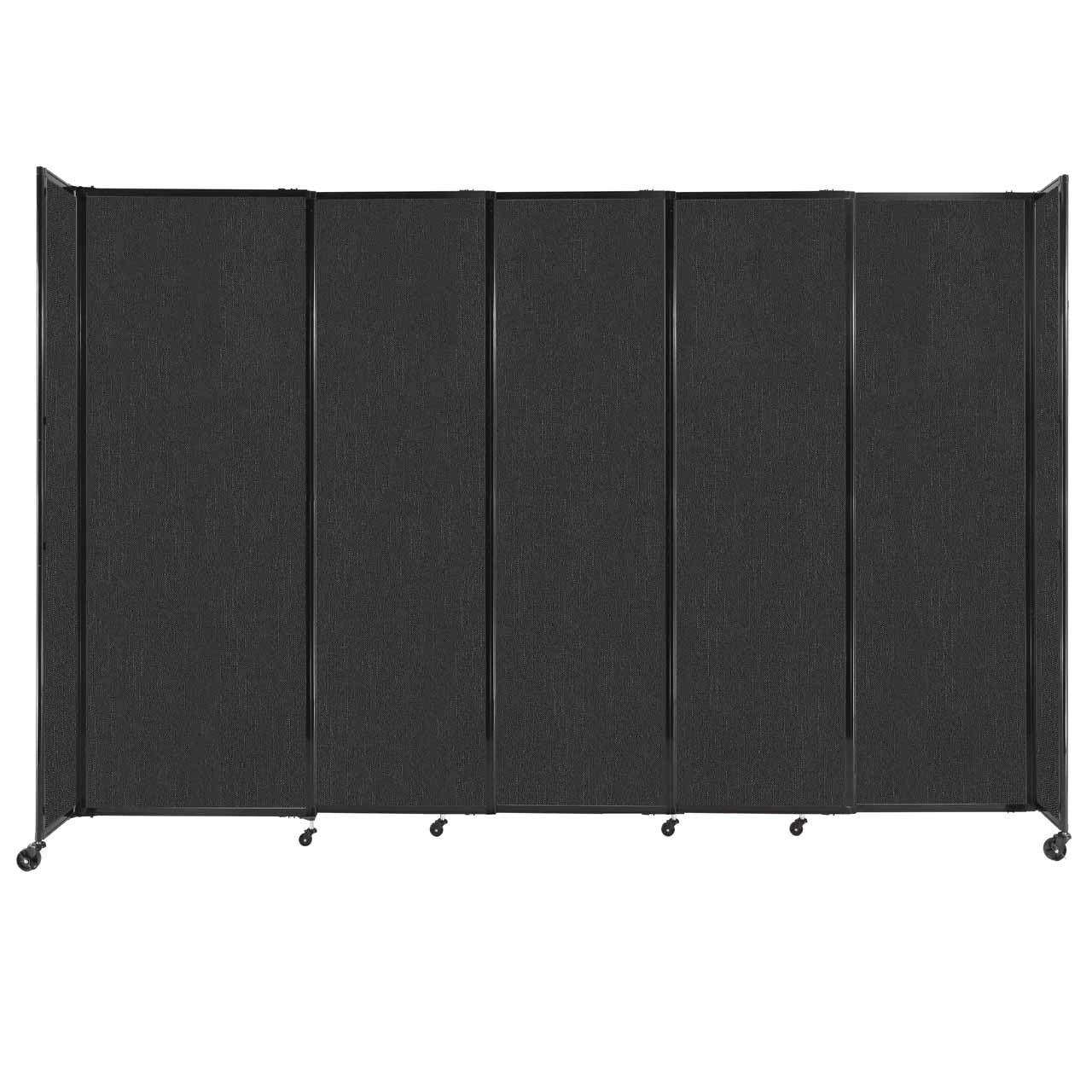 Room Divider Straight Wall Sliding Portable Partition Sound Absorbing Fabric