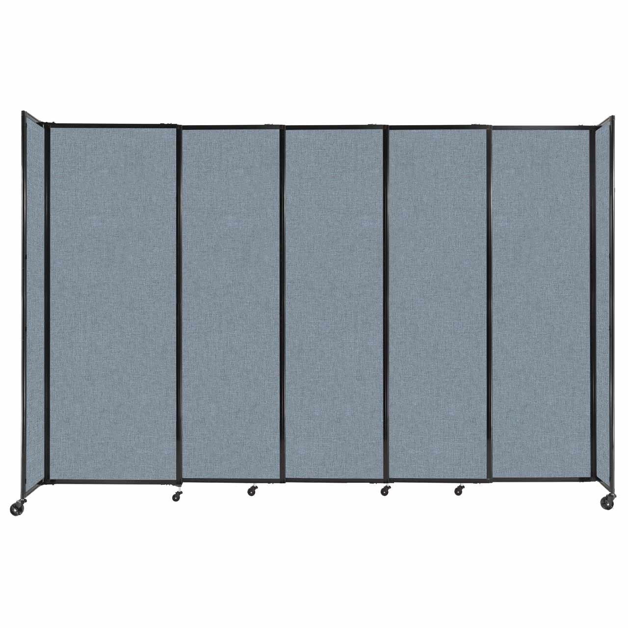 Room Divider Straight Wall Sliding Portable Partition Sound Absorbing Fabric