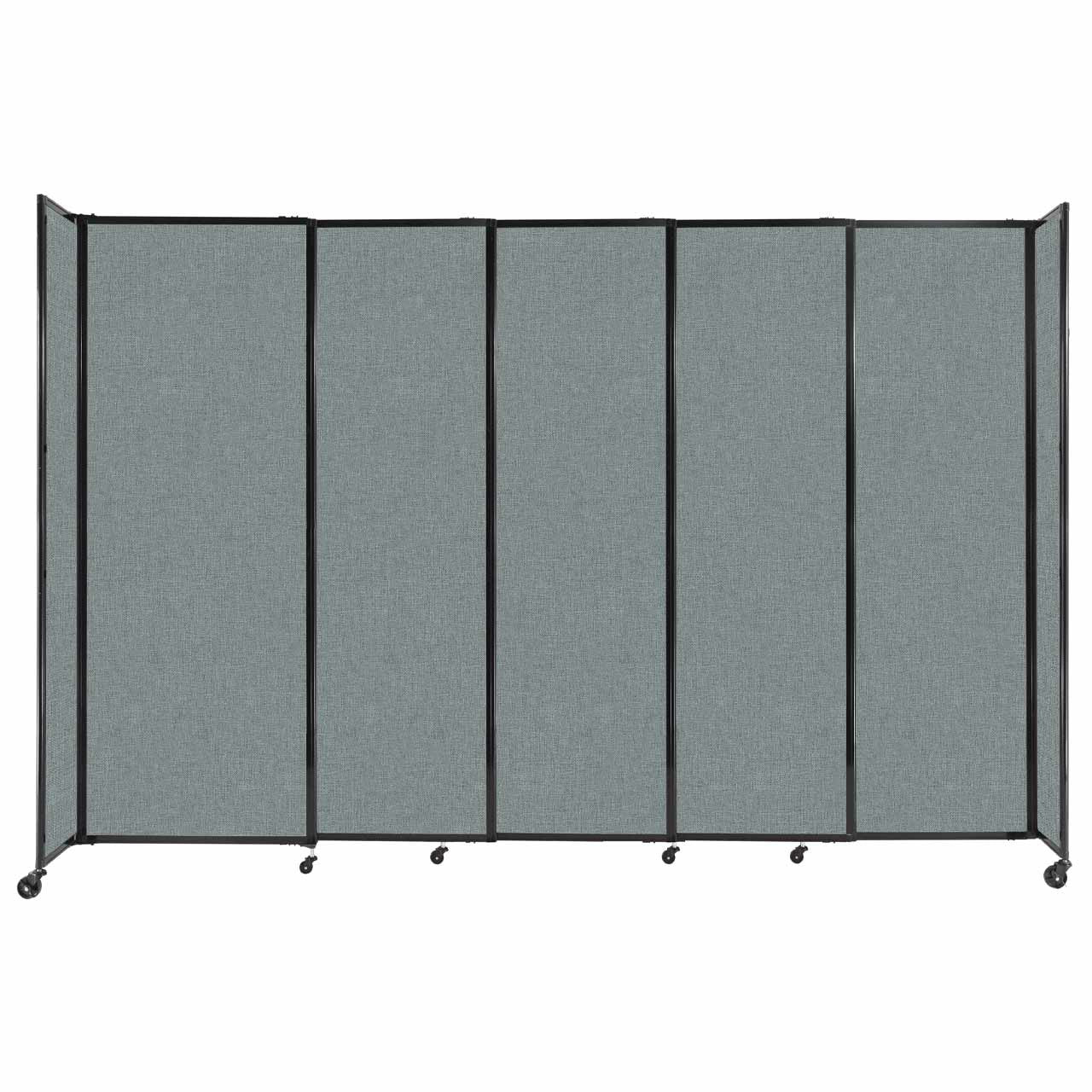 Room Divider Straight Wall Sliding Portable Partition Sound Absorbing Fabric