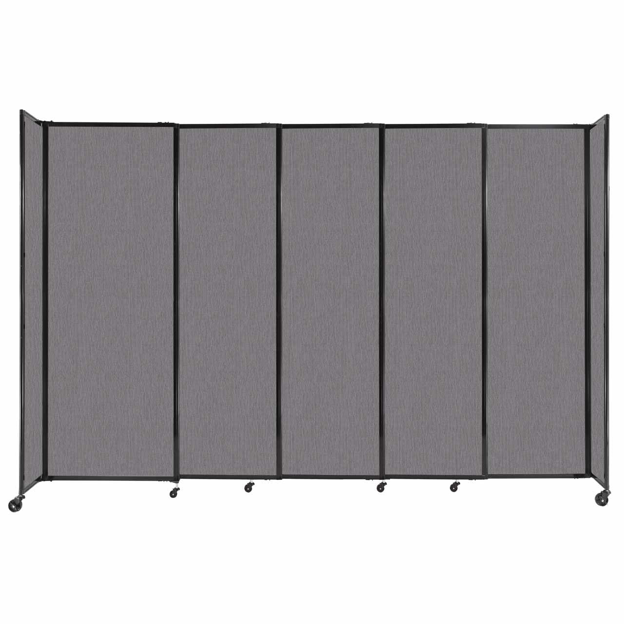 Room Divider Straight Wall Sliding Portable Partition Sound Absorbing Fabric