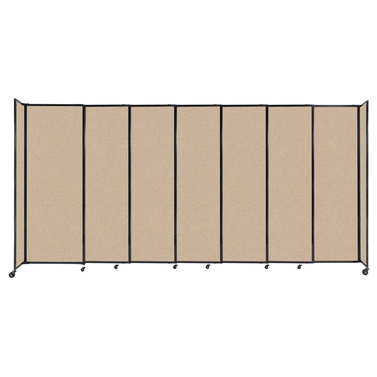 Room Divider Straight Wall Sliding Portable Partition Sound Absorbing Fabric