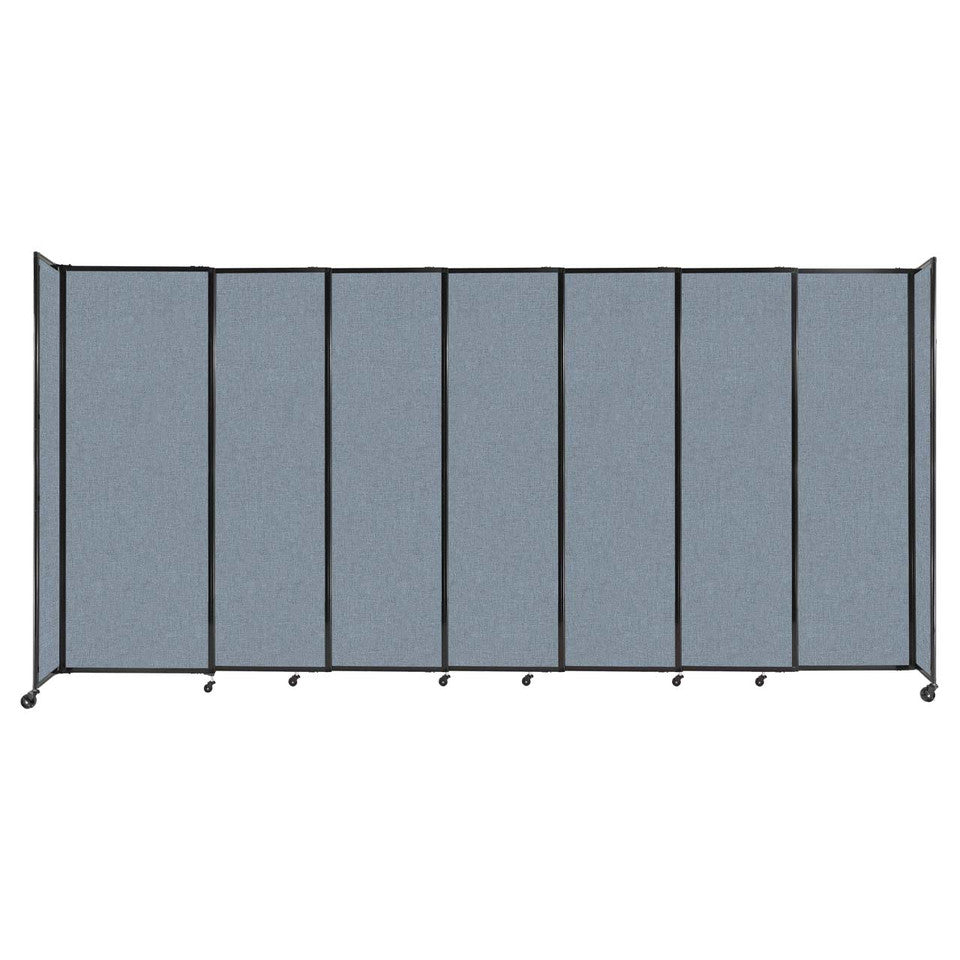 Room Divider Straight Wall Sliding Portable Partition Sound Absorbing Fabric