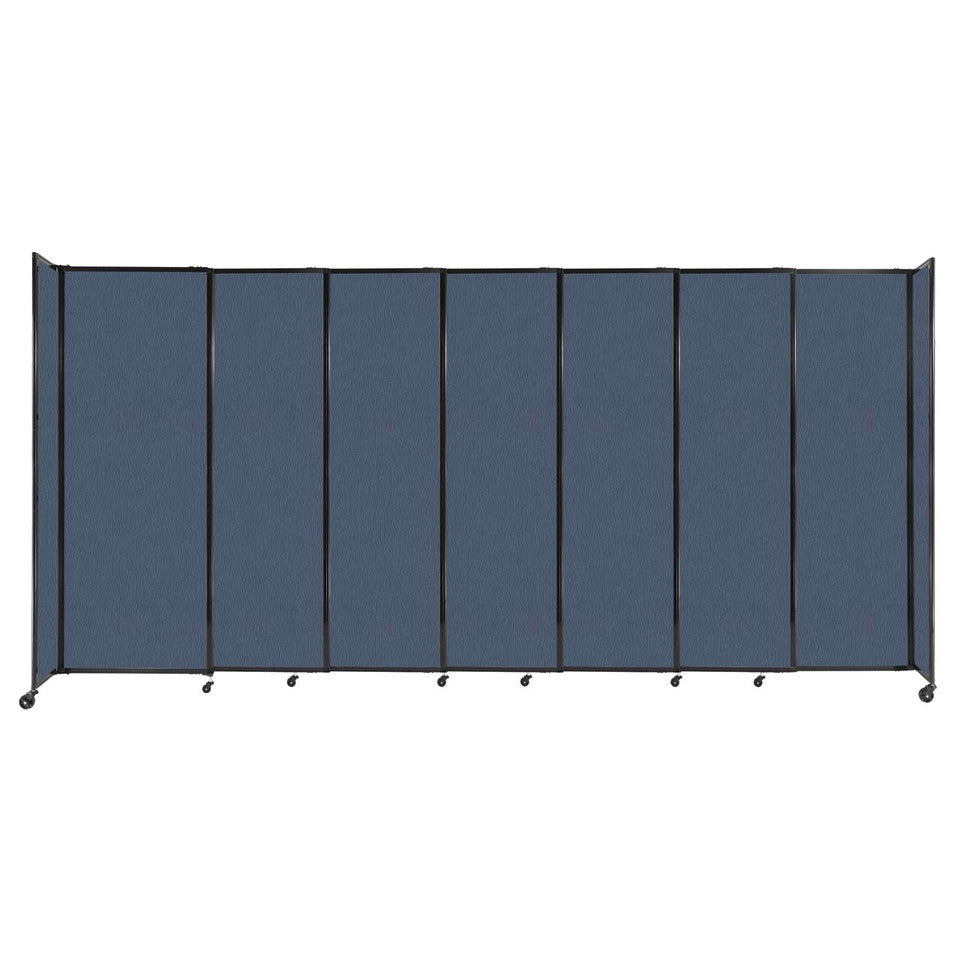 Room Divider Straight Wall Sliding Portable Partition Sound Absorbing Fabric