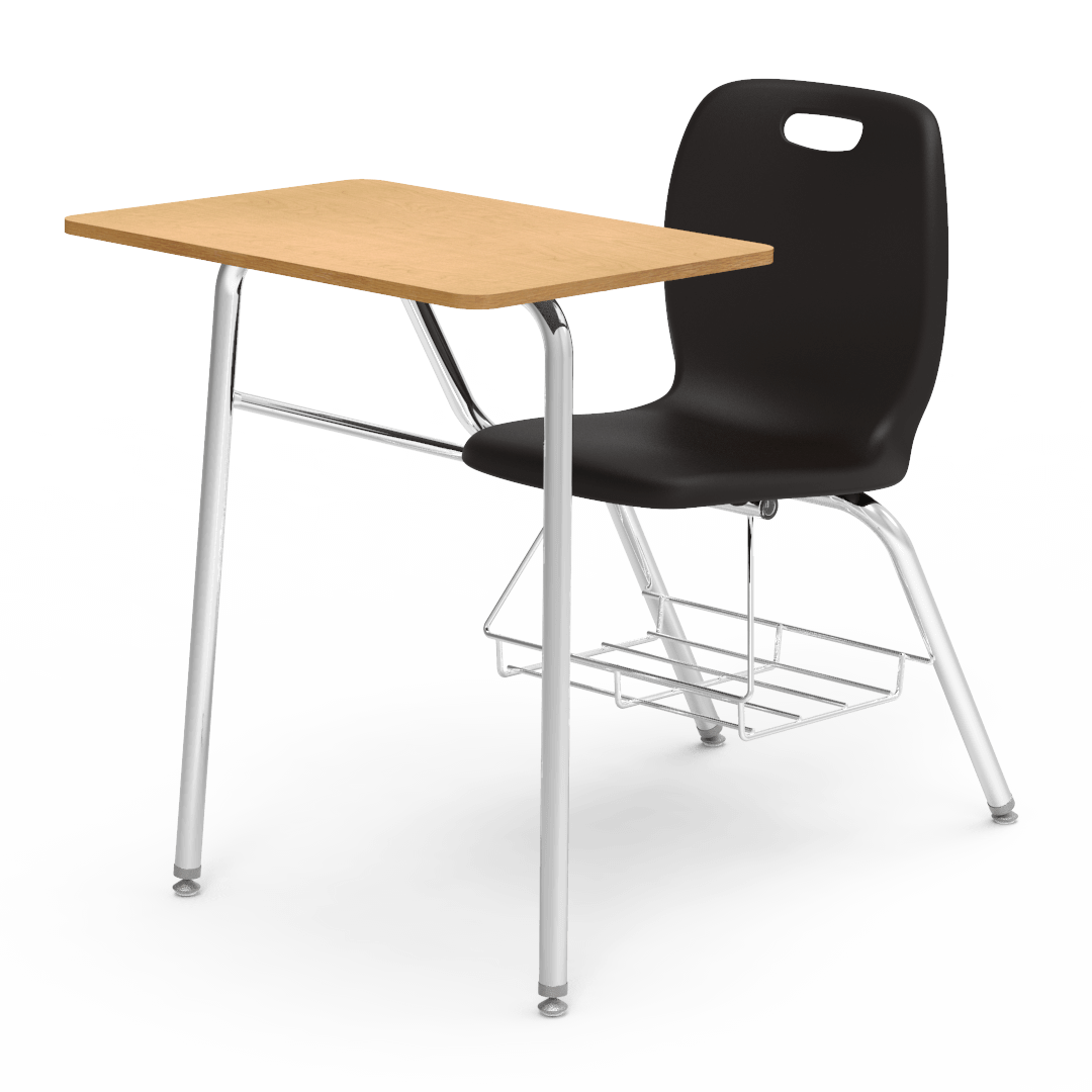 wood school desk