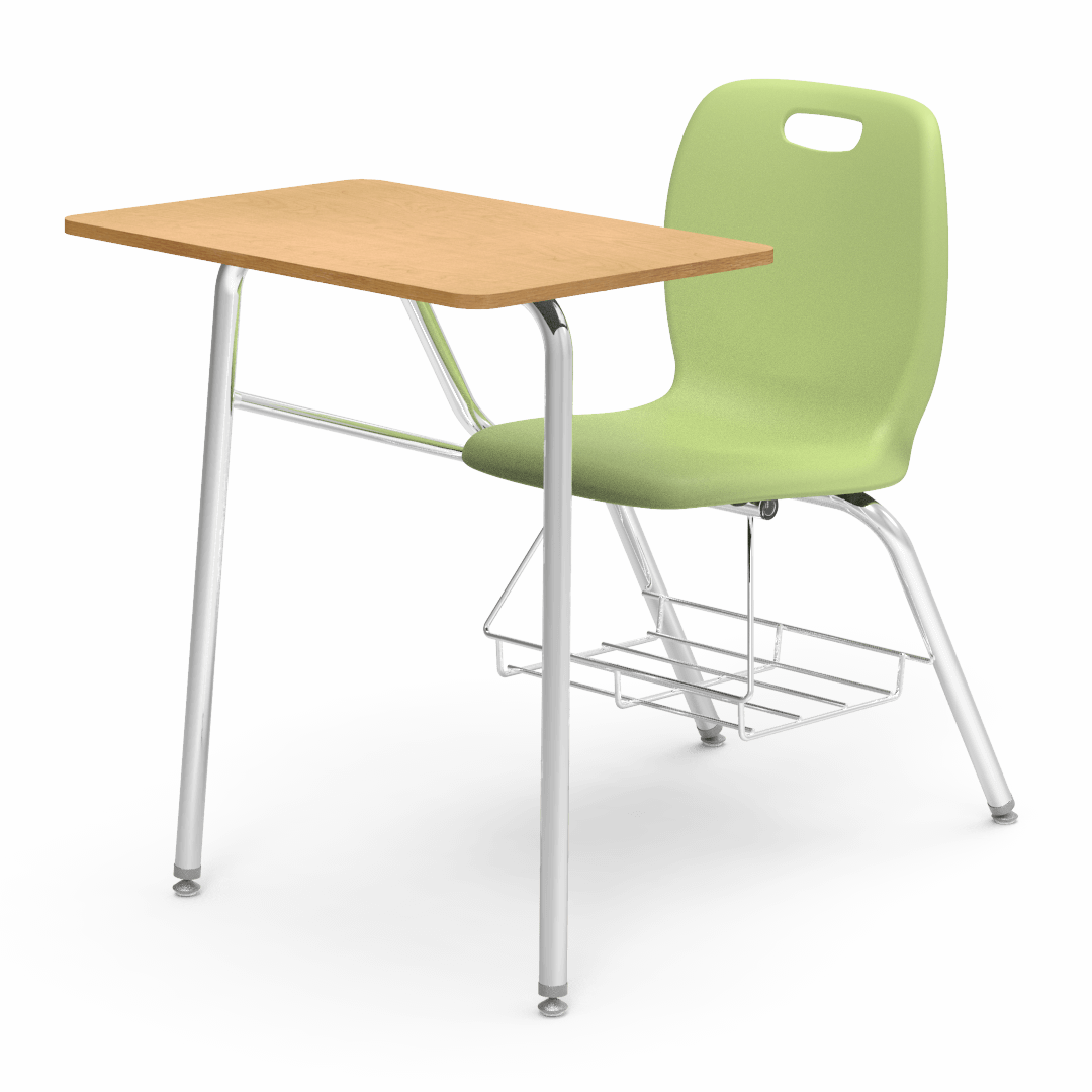 Virco N2 Series Combo School Desk - Hard Plastic Top (Virco N240BRM)