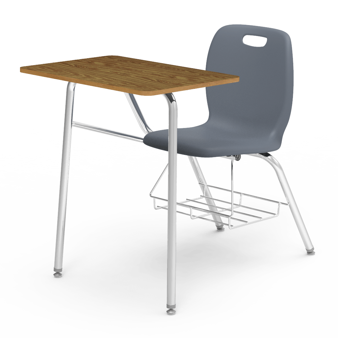 Virco N2 Series Combo School Desk - Hard Plastic Top (Virco N240BRM)