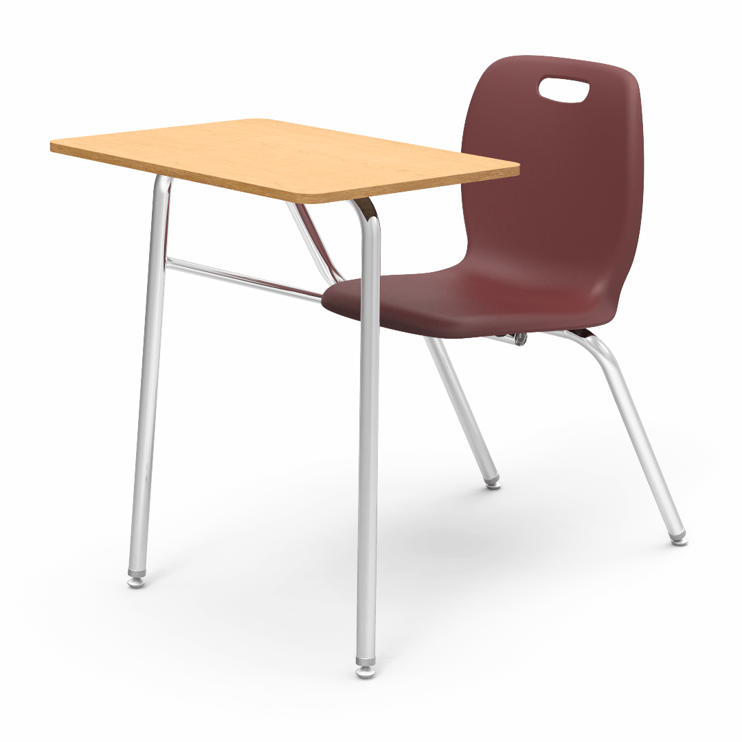Virco N2 Series Combo School Desk - Hard Plastic Top - No Bookrack (Virco N240NBRM)