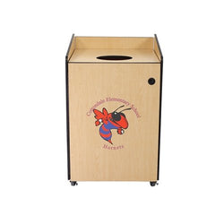 AmTab Heavy-Duty Waste Receptacle - Applicable for 32 Gallon Cans and Drums - 33"W x 32"L x 42"H  (AMT-HDWR32)