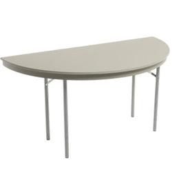 AmTab Dynalite Featherweight Heavy-Duty ABS Plastic Folding Table - Half Round - Half 48" Diameter x 29"H  (AmTab AMT-HR48DL)