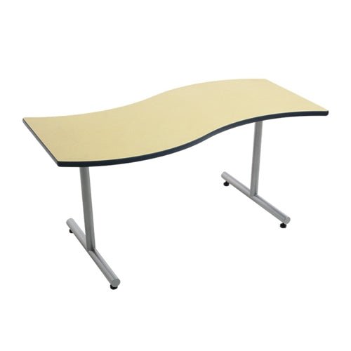 AmTab Caf Table - Wave - 30"W x 96"L x 42"H (AMT-LTSW30842D) - SchoolOutlet