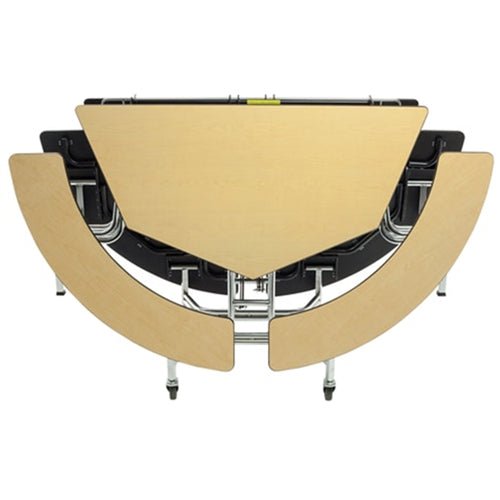 AmTab Mobile Bench Table - Octagon - 60" Octagonal Diameter - 4 Benches (AmTab AMT-MBOC604) - SchoolOutlet