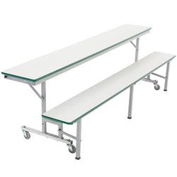 6' Mobile Convertible Bench Table - 72"L (AmTab AMT-MCB6)