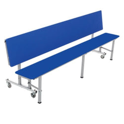 Mobile Convertible Bench Table - 96"L by AmTab -  8 Feet long