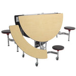 AmTab Mobile Stool and Bench Table - Round - 60