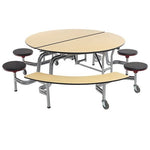 AmTab Mobile Stool and Bench Table - Round - 60