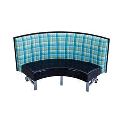 AmTab Mobile Booth Seating - Quarter Circle - 24"W x 48"L  (AMT-QMBS244)