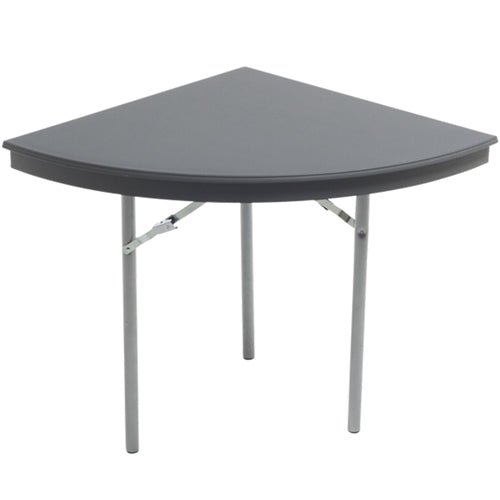 AmTab Dynalite Featherweight Heavy-Duty ABS Plastic Folding Table - Quarter 60" Diameter x 29"H (AmTab AMT-QR60DL) - SchoolOutlet