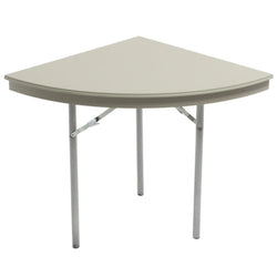 AmTab Dynalite Featherweight Heavy-Duty ABS Plastic Folding Table - Quarter 60" Diameter x 29"H  (AmTab AMT-QR60DL)