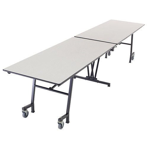 AmTab Mobile Shape Table - Rectangle - 30"W x 12'1"L (AMT-QUICK-MT12-GNBB) - SchoolOutlet