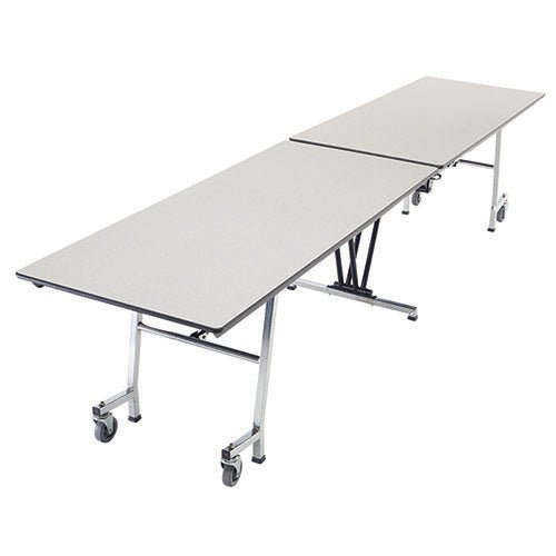 AmTab Mobile Shape Table - Rectangle - 30"W x 12'1"L (AMT-QUICK-MT12-GNBC) - SchoolOutlet