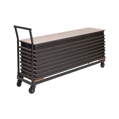 AmTab Heavy-Duty Table Cart - Applicable for 18/24"W x 72"L Table - 20"W x 72"L x 36"H (AMT-QUICK-TTC6-B) - SchoolOutlet