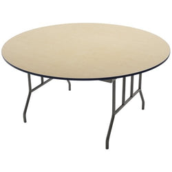 AmTab Folding Table - Plywood Core - Round - 66" Diameter x 29"H  (AmTab AMT-R66DP)