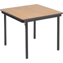 AmTab Folding Table - Particleboard Core - Square - 30"W x 30"L x 29"H  (AmTab AMT-SQ30D)