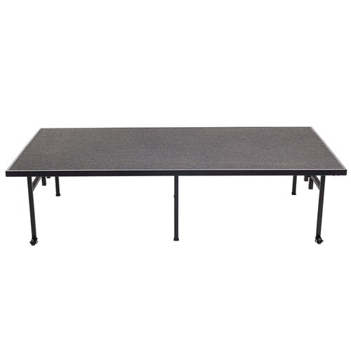 AmTab Fixed Height Stage - Carpet Top - 36"W x 48"L x 16"H (AmTab AMT-ST3416C) - SchoolOutlet