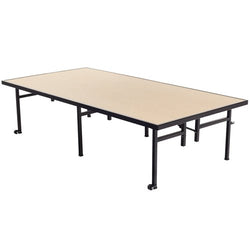 AmTab Fixed Height Stage - Hardboard Top - 36"W x 96"L x 24"H  (AmTab AMT-ST3824H)