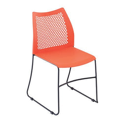 AmTab Stackable Caf Chair - 17.75"W x 20"L x 31"H - Seat Height 17"H  (AMT-STACKCAFECHAIR-2)