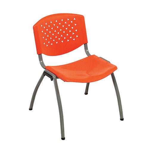 AmTab Stackable Caf Chair - 20.5"W x 16"L x 29.75"H - Seat Height 16.75"H (AMT-STACKCAFECHAIR-4) - SchoolOutlet