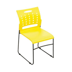 AmTab Stackable Caf Chair - 18"W x 21"L x 33"H - Seat Height 17.5"H  (AMT-STACKCAFECHAIR-6)