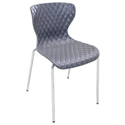 AmTab Stackable Caf Chair - 18"W x 21"L x 33"H - Seat Height 17.5"H  (AMT-STACKCAFECHAIR-7)