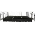 AmTab Adjustable Height Stage Set - Polypropylene Top - 12'W x 16'L x 1.5-2'H (144
